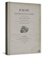 Faust de Goethe, exemplaire ayant appartenu à Delacroix-null-Stretched Canvas