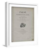 Faust de Goethe, exemplaire ayant appartenu à Delacroix-null-Framed Giclee Print