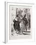 Faust de Goethe, livre ayant appartenu à Delacroix : Faust et Marguerite dans la ville, Mephisto à-Eugene Delacroix-Framed Giclee Print