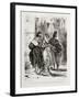 Faust de Goethe, livre ayant appartenu à Delacroix : Faust et Marguerite dans la ville, Mephisto à-Eugene Delacroix-Framed Giclee Print