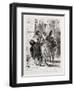 Faust de Goethe, livre ayant appartenu à Delacroix : Faust et Marguerite dans la ville, Mephisto à-Eugene Delacroix-Framed Giclee Print