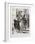 Faust de Goethe, livre ayant appartenu à Delacroix : Faust et Marguerite dans la ville, Mephisto à-Eugene Delacroix-Framed Giclee Print