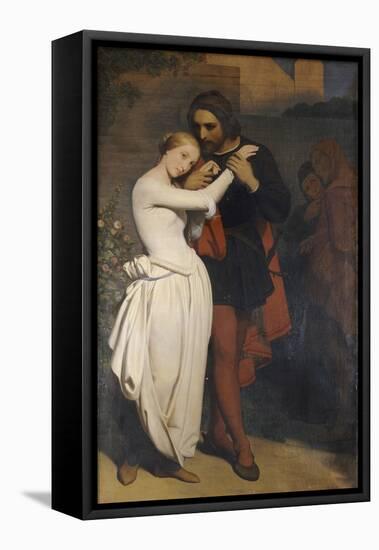 Faust et Marguerite au Jardin, 1846-Ary Scheffer-Framed Stretched Canvas