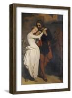 Faust et Marguerite au Jardin, 1846-Ary Scheffer-Framed Giclee Print