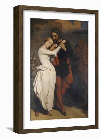 Faust et Marguerite au Jardin, 1846-Ary Scheffer-Framed Giclee Print
