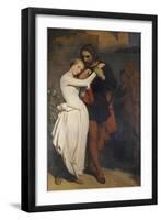 Faust et Marguerite au Jardin, 1846-Ary Scheffer-Framed Giclee Print