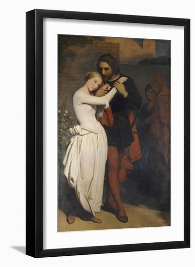 Faust et Marguerite au Jardin, 1846-Ary Scheffer-Framed Giclee Print