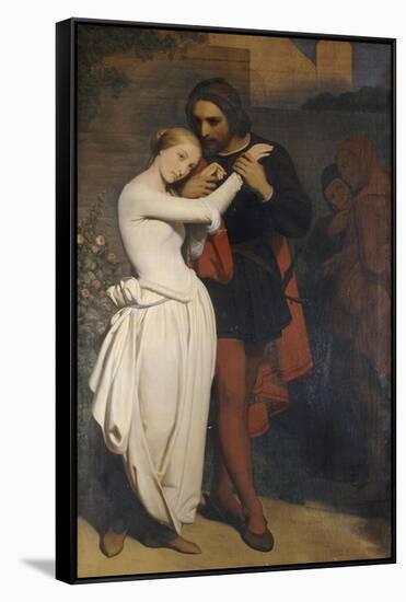 Faust et Marguerite au Jardin, 1846-Ary Scheffer-Framed Stretched Canvas