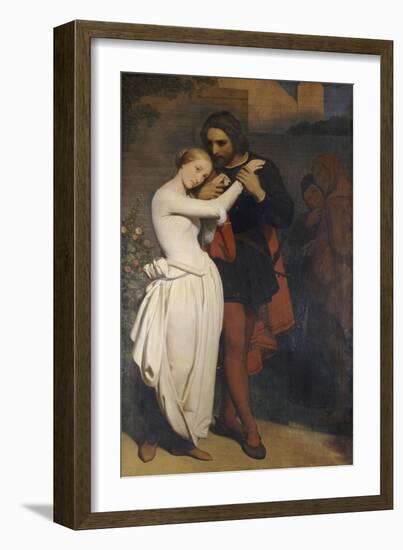 Faust et Marguerite au Jardin, 1846-Ary Scheffer-Framed Giclee Print