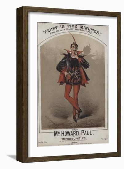 Faust in Five Minutes, Howard Paul, Mephistopheles-Alfred Concanen-Framed Giclee Print