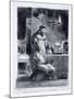 Faust in His Study, from Goethe's Faust, 1828-Eugene Delacroix-Mounted Giclee Print