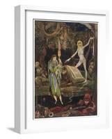 Faust in Witches Kitchen-null-Framed Art Print