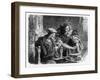 Faust Making His Contract with Mephistophiles-Franz Sinn-Framed Art Print