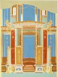 Reproduction of a Fresco with Ornamental Motifs, from the Houses and Monuments of Pompeii-Fausto and Felice Niccolini-Giclee Print