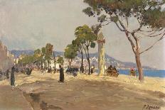 Promenade Des Anglais, Nice-Fausto Zonaro-Giclee Print