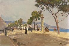 Mafalda on the Banks of the Bosphorus, the Dolmabahce Mosque in the Background-Fausto Zonaro-Giclee Print