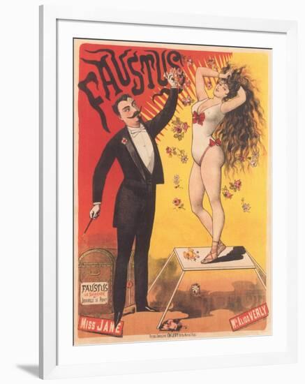 Faustus, Magic Act Poster-null-Framed Art Print