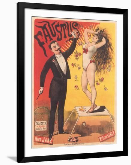 Faustus, Magic Act Poster-null-Framed Art Print