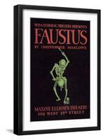 Faustus Presented by the WPA Federal Theater Division-null-Framed Art Print