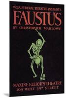 Faustus Presented by the WPA Federal Theater Division-null-Mounted Art Print