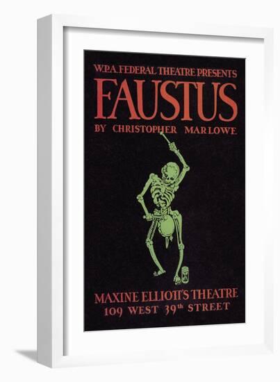 Faustus Presented by the WPA Federal Theater Division-null-Framed Art Print