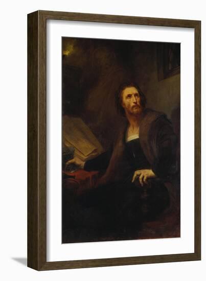 Faustus with the Poison Cup, 1852-Ary Scheffer-Framed Giclee Print