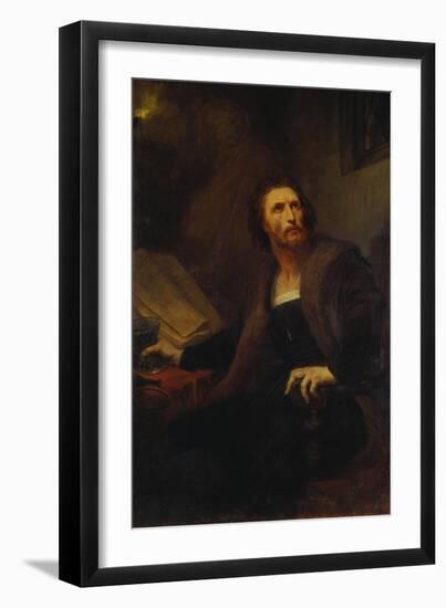 Faustus with the Poison Cup, 1852-Ary Scheffer-Framed Giclee Print