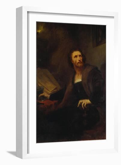 Faustus with the Poison Cup, 1852-Ary Scheffer-Framed Giclee Print