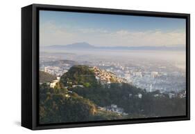 Favela on Hillside, Cosme Velho, Rio De Janeiro, Brazil, South America-Ian Trower-Framed Stretched Canvas