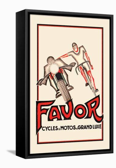 Favor Cycles and Motos de Grand Luxe-null-Framed Stretched Canvas