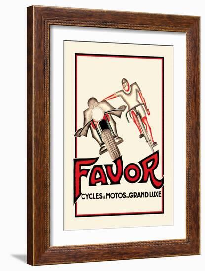 Favor Cycles and Motos de Grand Luxe-null-Framed Art Print