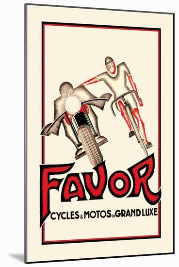 Favor Cycles and Motos de Grand Luxe-null-Mounted Art Print