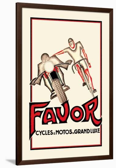 Favor Cycles and Motos de Grand Luxe-null-Framed Art Print
