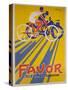 Favor Cycles and Motos French Advertising Poster-null-Stretched Canvas