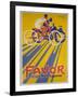 Favor Cycles and Motos French Advertising Poster-null-Framed Giclee Print