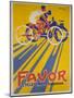 Favor Cycles and Motos French Advertising Poster-null-Mounted Premium Giclee Print