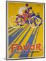 Favor Cycles and Motos French Advertising Poster-null-Mounted Giclee Print