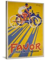 Favor Cycles and Motos French Advertising Poster-null-Stretched Canvas