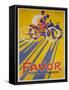 Favor Cycles and Motos French Advertising Poster-null-Framed Stretched Canvas