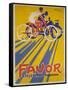 Favor Cycles and Motos French Advertising Poster-null-Framed Stretched Canvas