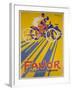 Favor Cycles and Motos French Advertising Poster-null-Framed Giclee Print