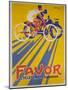 Favor Cycles and Motos French Advertising Poster-null-Mounted Giclee Print