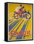 Favor Cycles and Motos French Advertising Poster-null-Framed Stretched Canvas