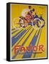 Favor Cycles and Motos French Advertising Poster-null-Framed Stretched Canvas