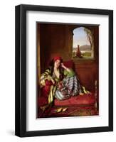 Favourite of the Harem-John Frederick Lewis-Framed Premium Giclee Print