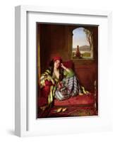 Favourite of the Harem-John Frederick Lewis-Framed Premium Giclee Print