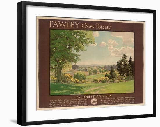 Fawley (New Forest), Poster Advertising Southern Railway-Albert George Petherbridge-Framed Giclee Print