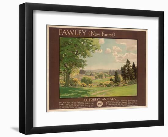 Fawley (New Forest), Poster Advertising Southern Railway-Albert George Petherbridge-Framed Premium Giclee Print