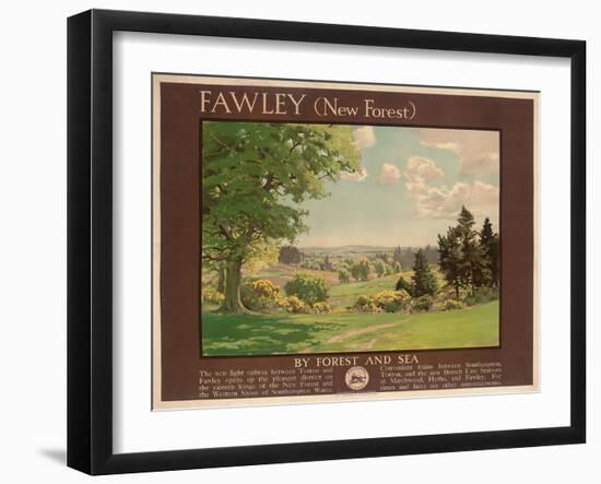 Fawley (New Forest), Poster Advertising Southern Railway-Albert George Petherbridge-Framed Giclee Print