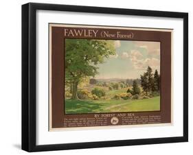 Fawley (New Forest), Poster Advertising Southern Railway-Albert George Petherbridge-Framed Giclee Print